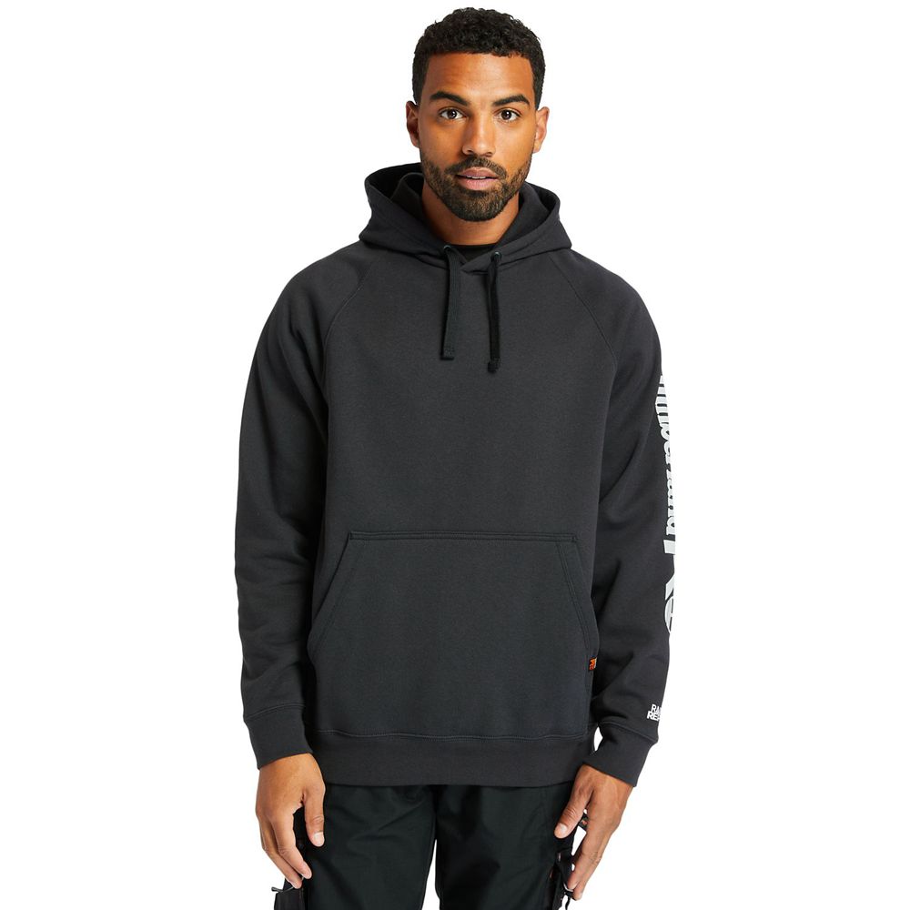 Timberland Φουτερ Ανδρικα Μαυρα - Pro® Hood Honcho Sport Pullover - Greece 6591023-EX